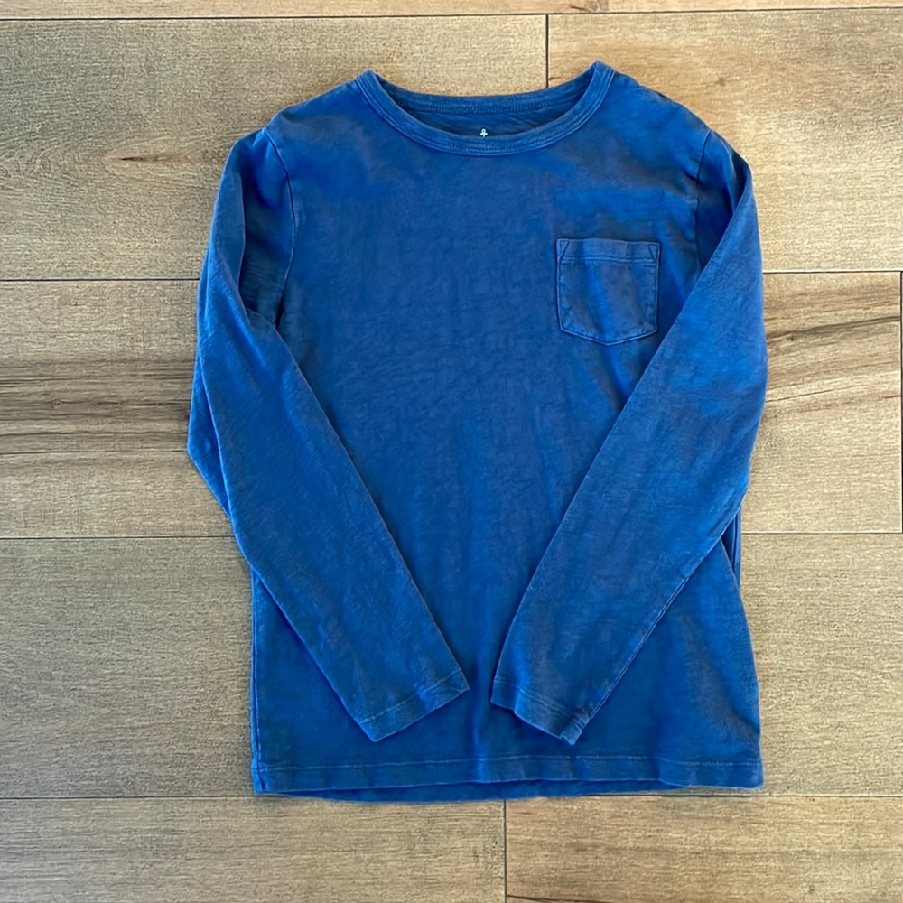 Crew cuts long sleeve navy t with pocket. Never been worn.